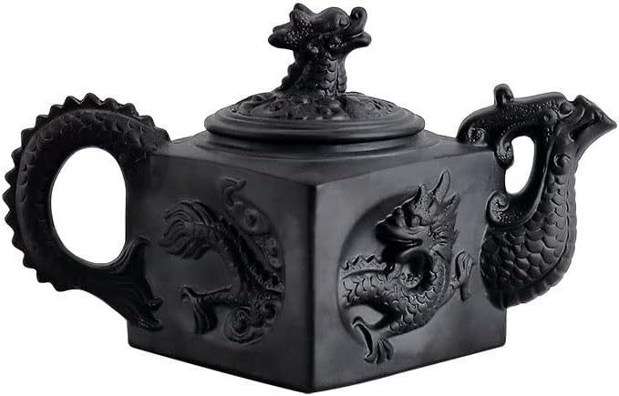 Kung Fu Tea Set Purple Clay Teapot Cups Chinese Ceramic Tea Ceremony Black