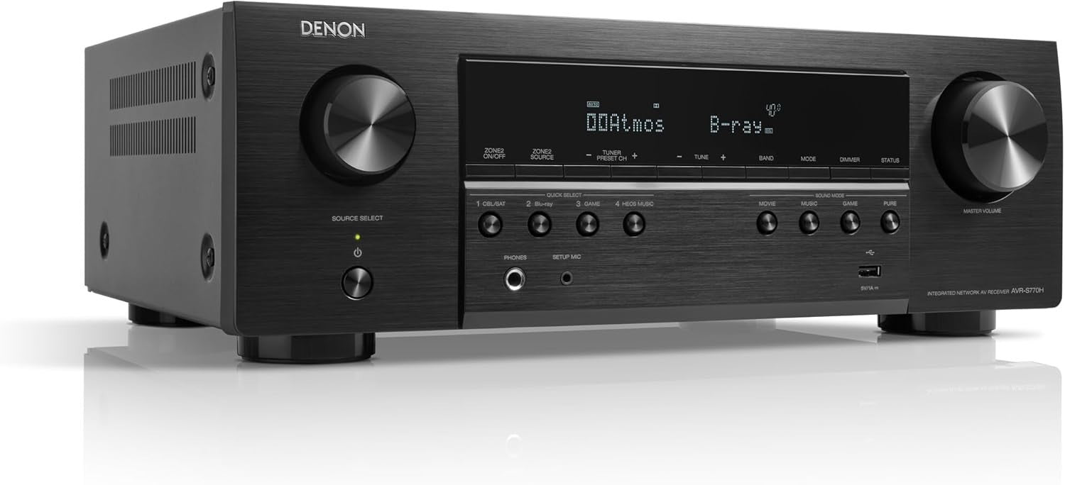 7.2-Channel 8K AV Receiver Dolby Atmos DTS:X Wi-Fi Bluetooth Alexa