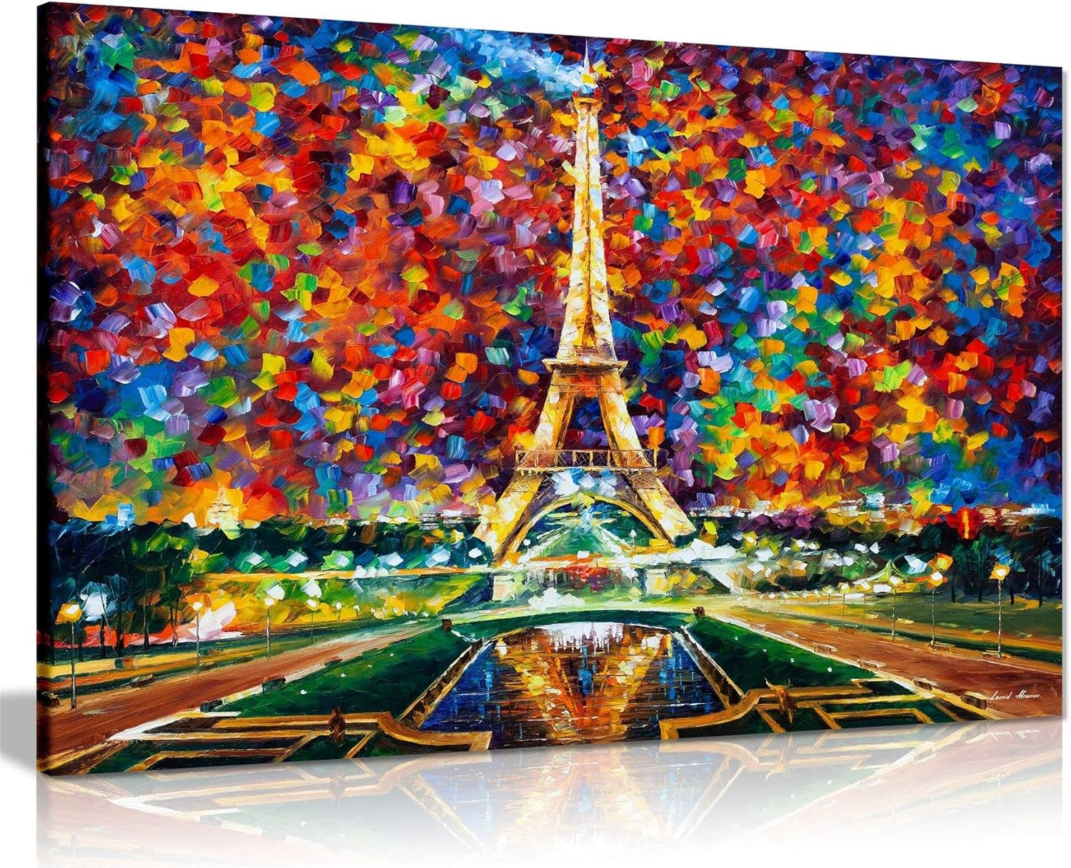 Paris Eiffel Tower Canvas Wall Art City Landscape Picture Print Home Decor 24x16