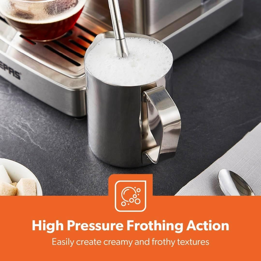 20 Bar Espresso Machine 1.8L | Milk Frother | 1465W | Stainless Steel