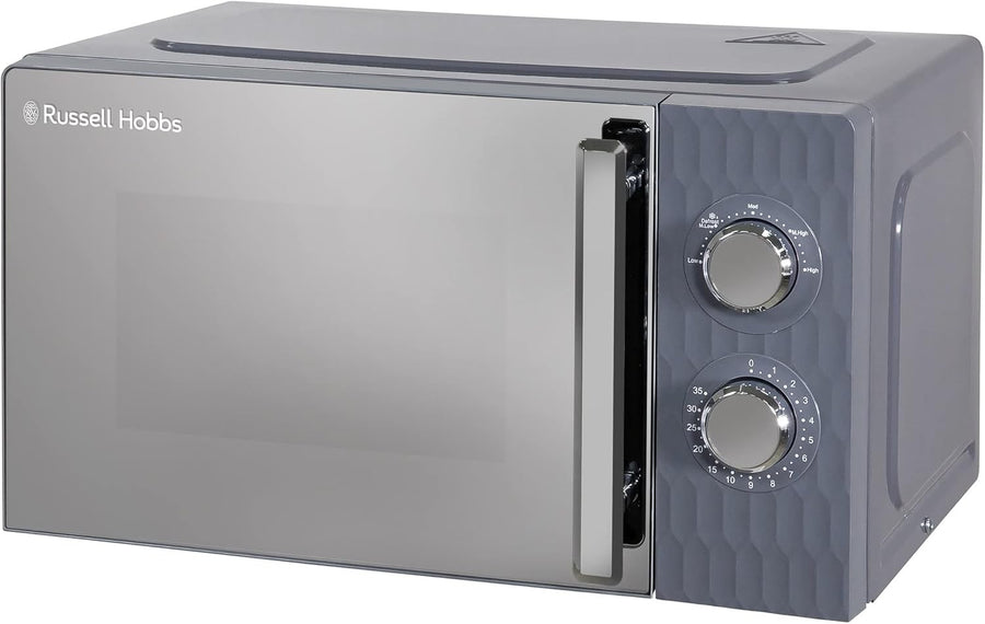 17L Microwave Oven 700W Grey 5 Power Levels Timer Defrost