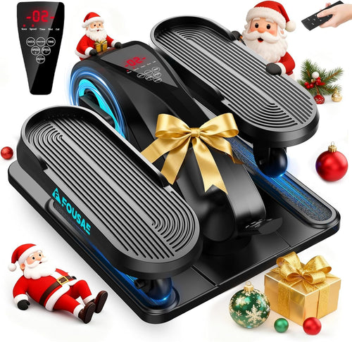 Under Desk Electric Elliptical Leg Exerciser Quiet Remote 15 Speed Pedal