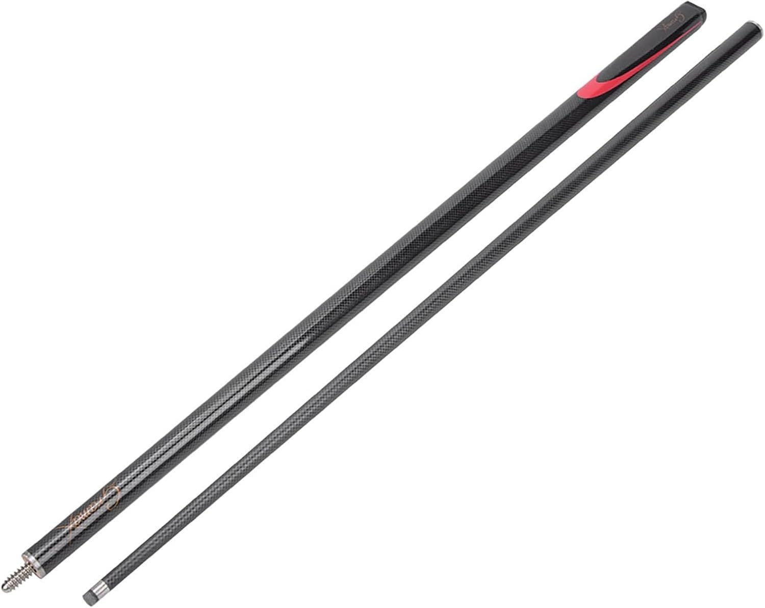 57" Carbon Fiber Pool Cue 19oz Performance Grip Snooker Billiard Stick