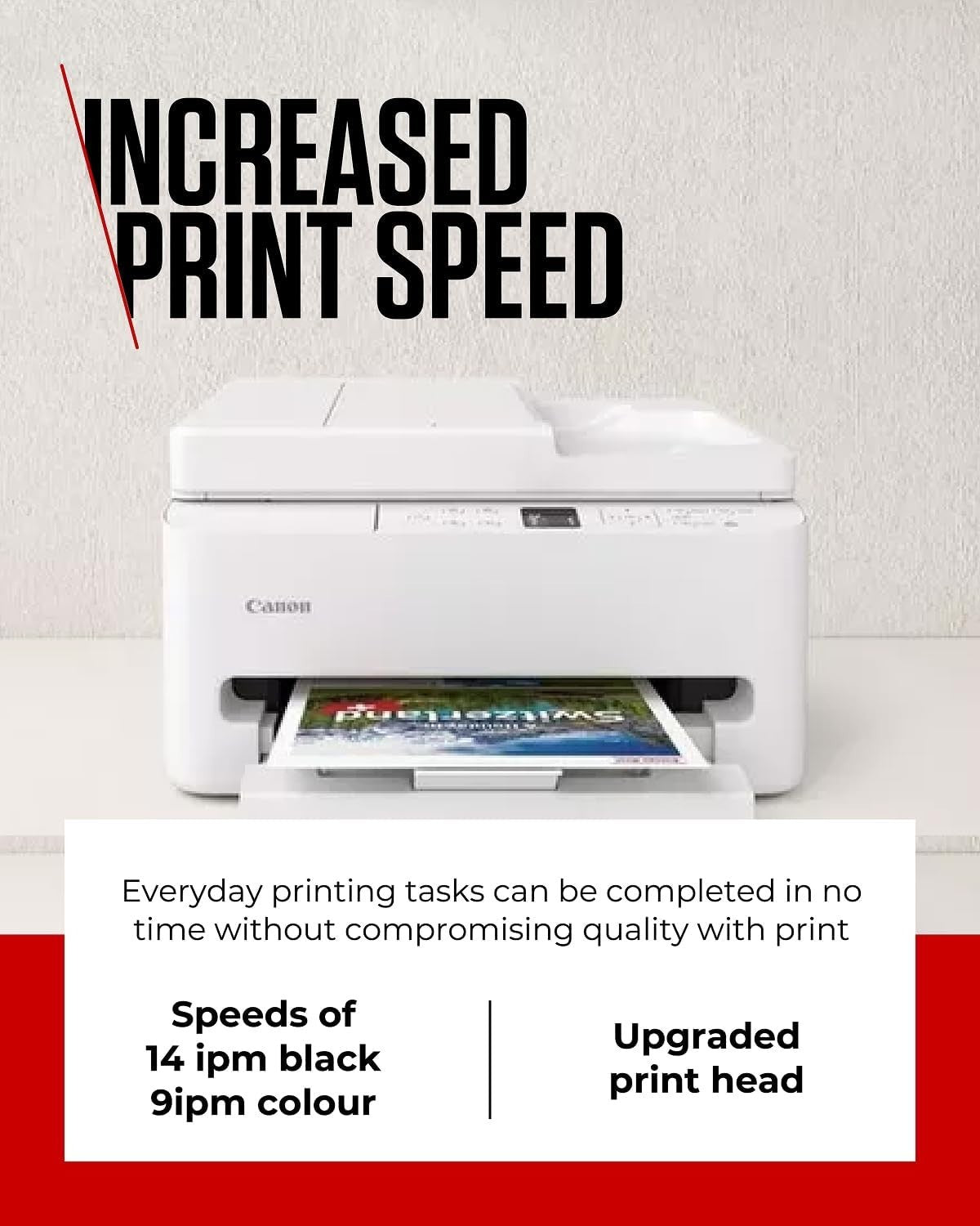 All-in-One Wireless Printer with ADF, Duplex & OLED Display White