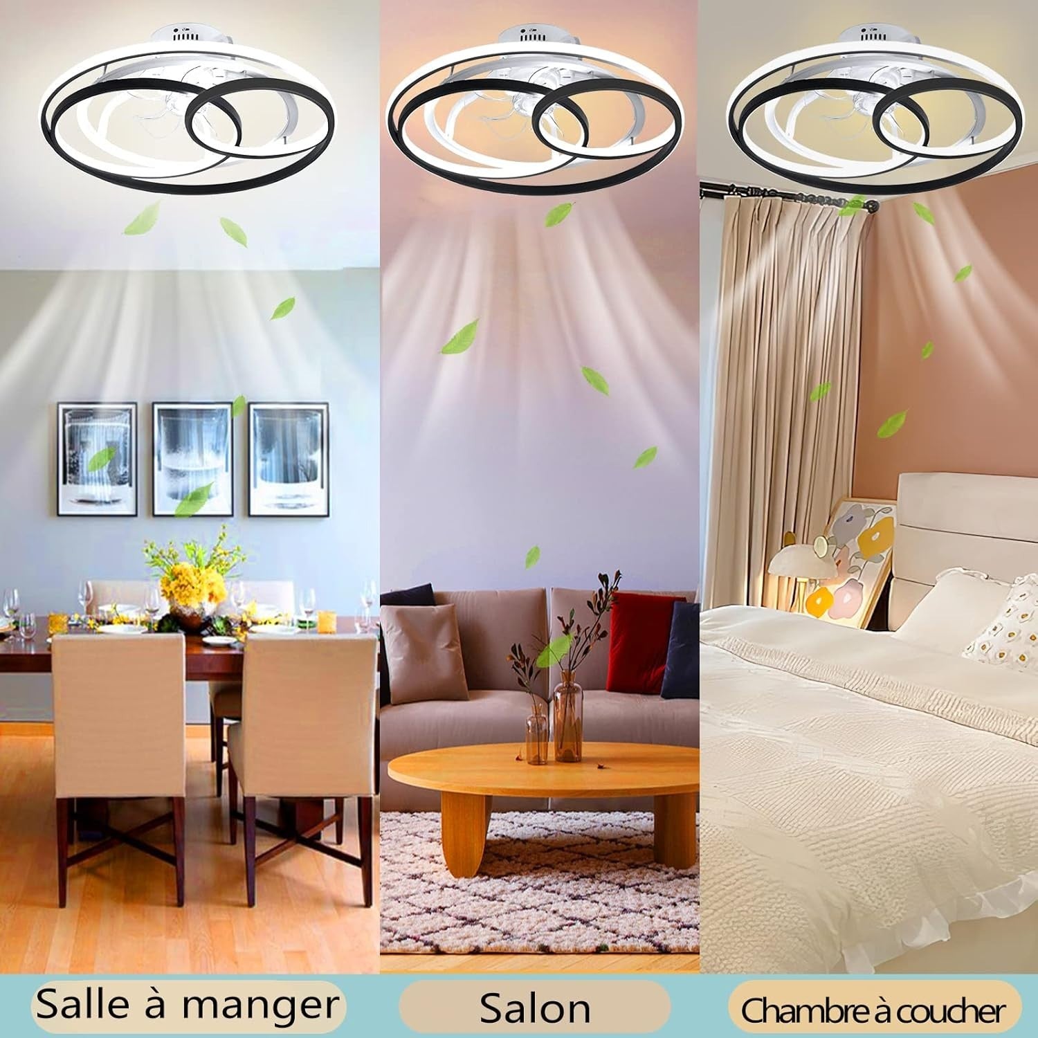Wildcat Ceiling Fan with Lights Modern LED Dimmable Quiet