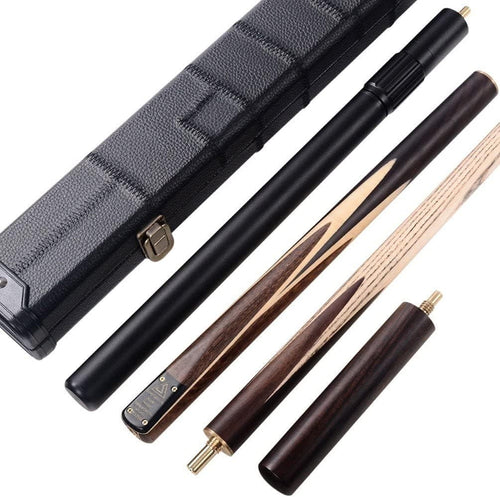 57in 3/4 Joint Snooker Pool Cue Rosewood Splice 9.5mm Tip Set