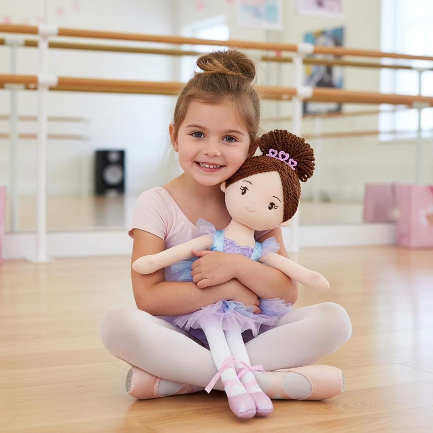 40cm Ballerina Plush Doll Soft Stuffed Ballet Toy Tutu Gift for Girls
