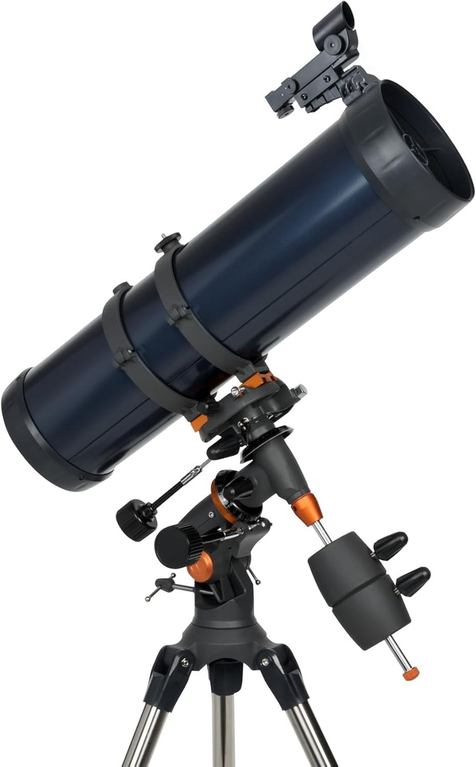 130mm Reflector Telescope with Motor Drive, Eyepieces & Tripod, Grey
