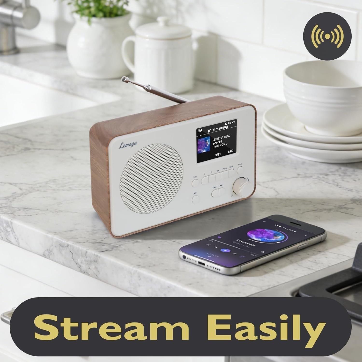 Internet Radio DAB+ FM Bluetooth 150 Presets Alarm Colour