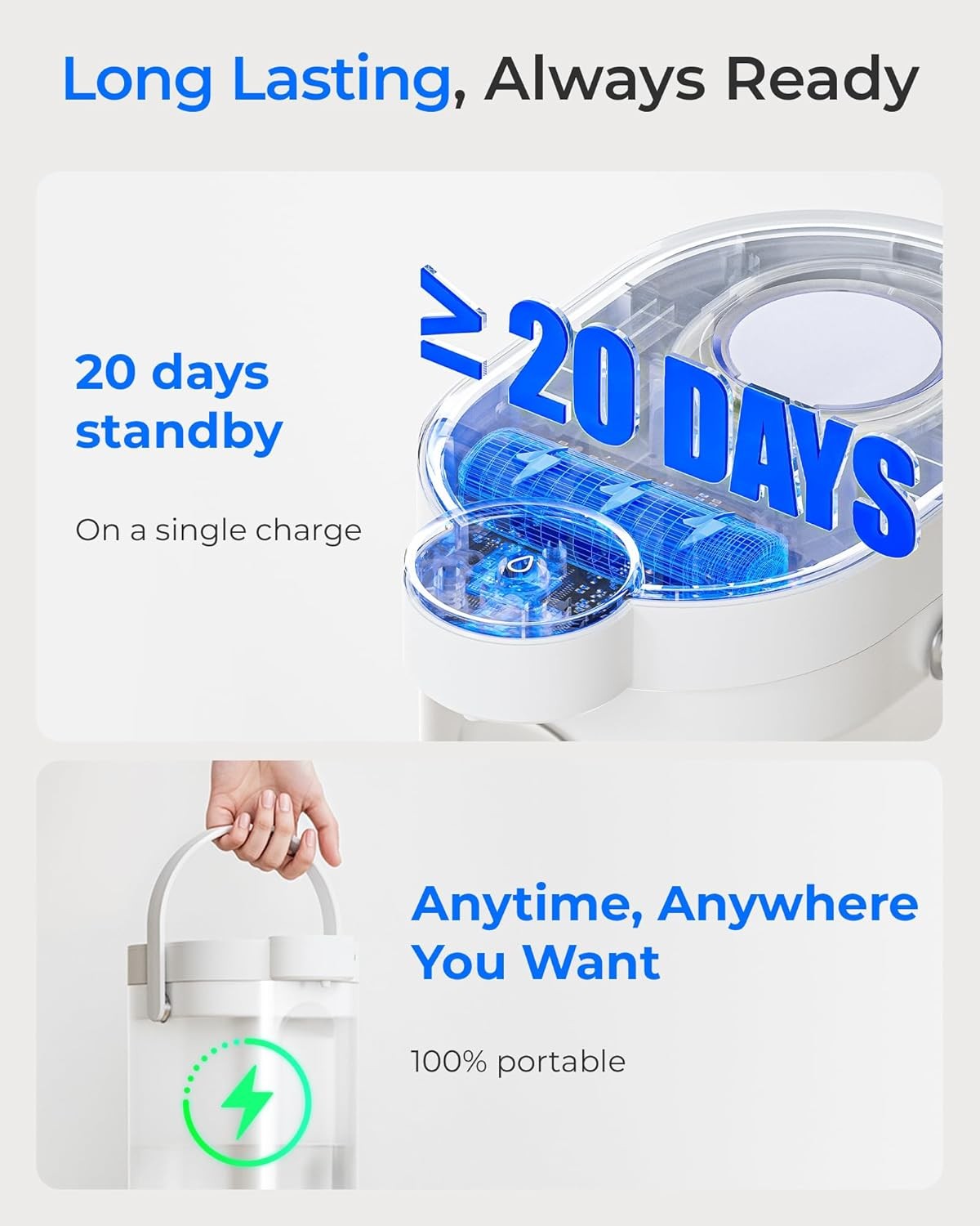 Electric Water Filter Dispenser 3.5L Mineral Retention TDS Reduction Jug