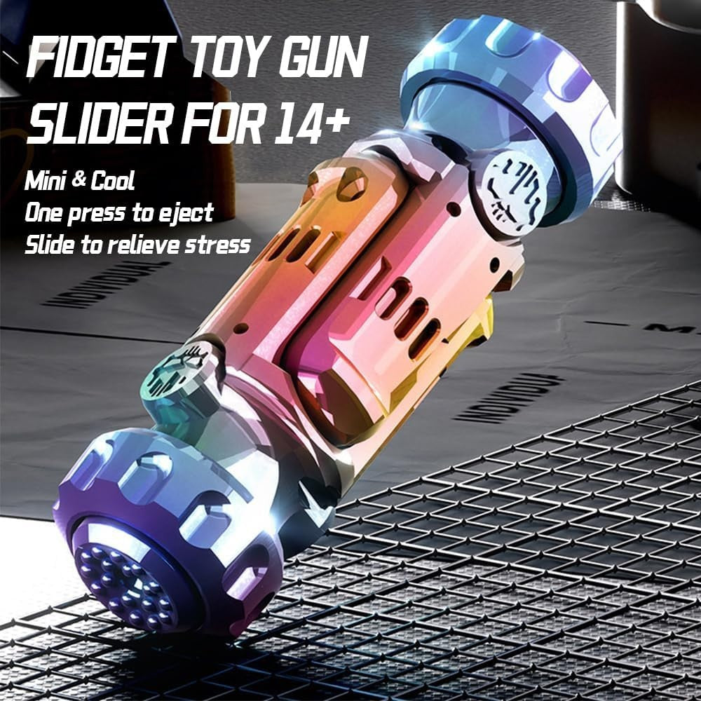 Metal Fidget Gun Spinner Stress Relief Foldable Alloy Desk Toy