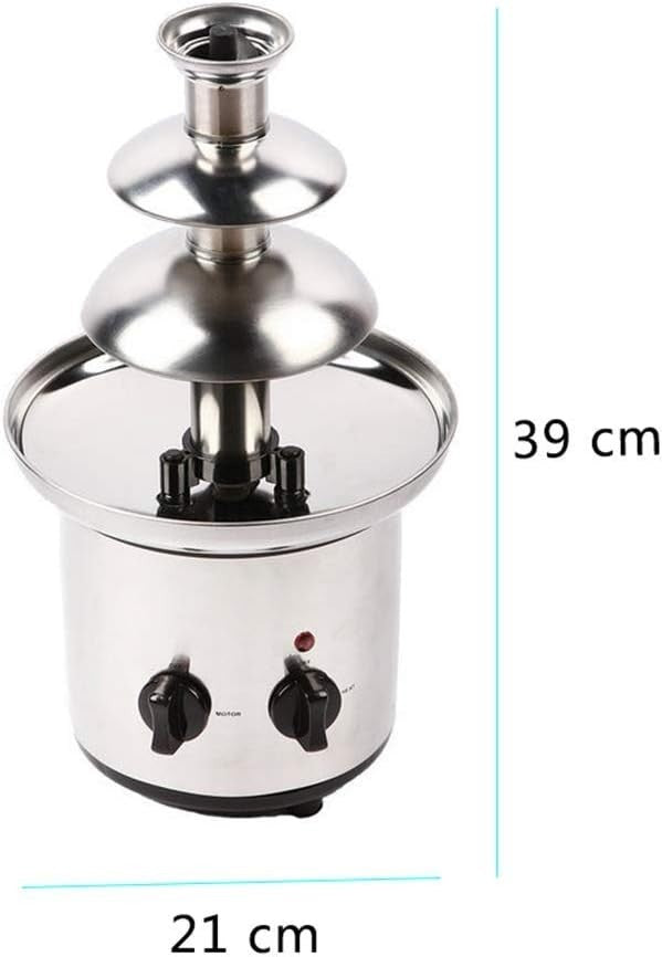 Chocolate Fountain Machine 1.5KG 3 Tier Fondue Melter 170W