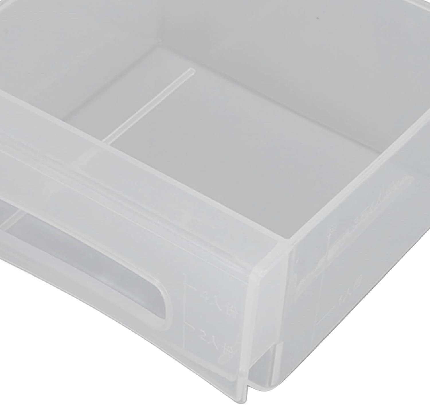 10L Wall Mounted Rice Dispenser 6 Grid Airtight Grain Storage Bin