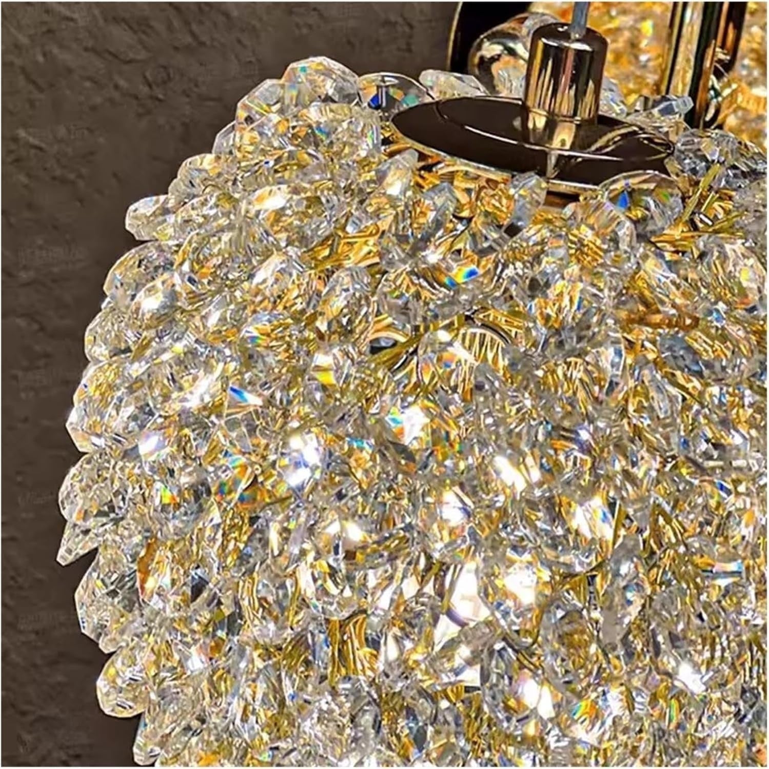 Elegant Crystal Wall Sconce Light with K9 Lampshade, Adjustable G9 Bulb