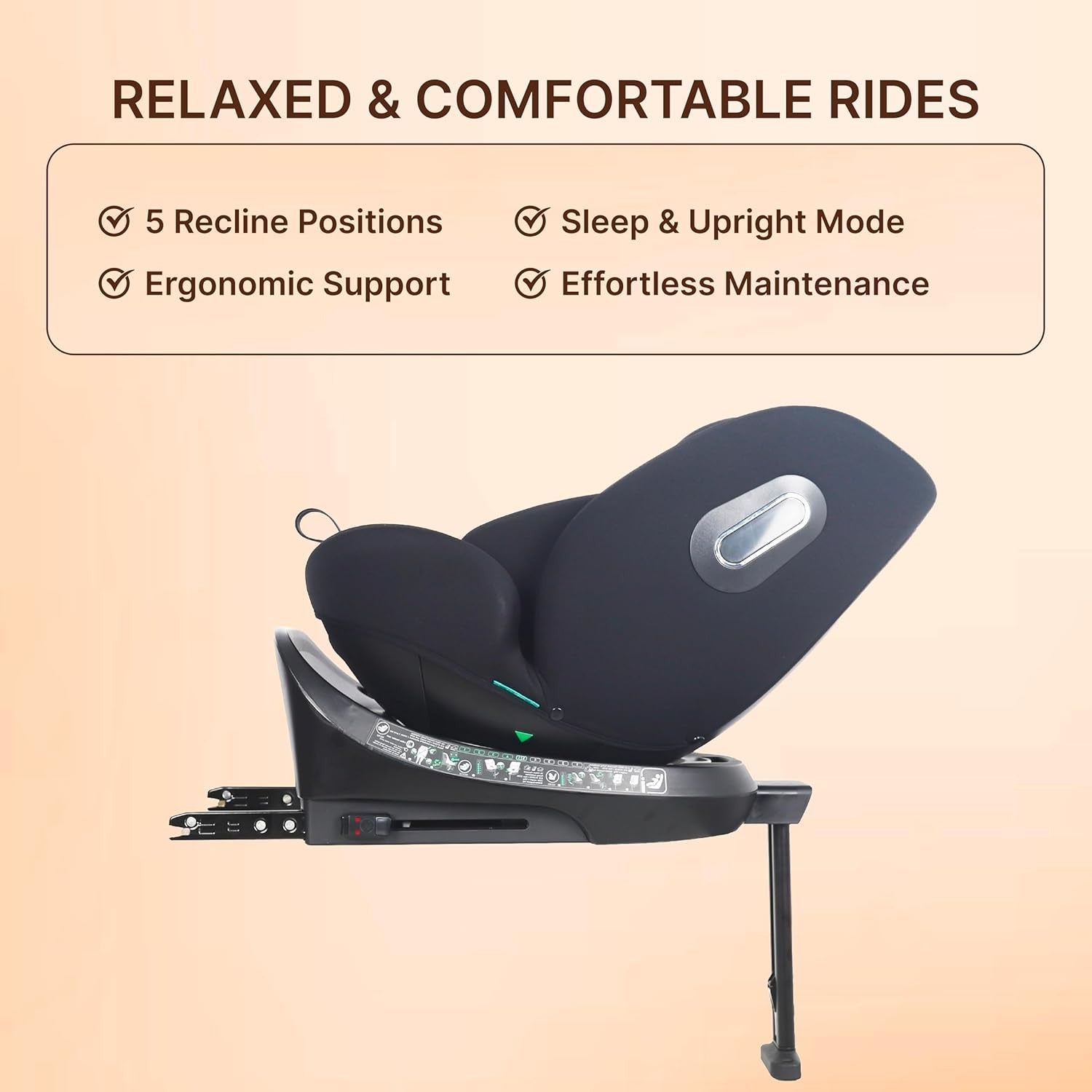 360° Swivel i-Size Baby Car Seat ISOFIX 0–12 Years Rear & Forward Facing