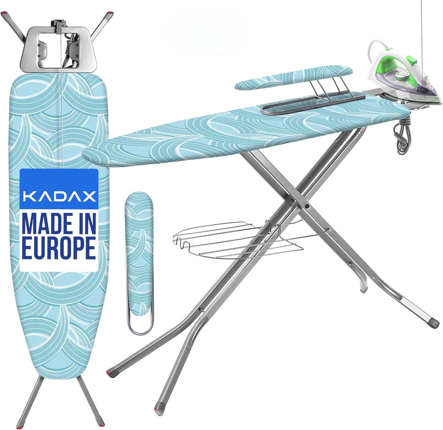 Extra Large Ironing Board with Sleeve Board Height Adjustable Folding