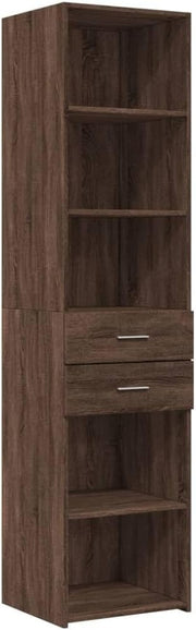Modern Brown Oak Storage Cabinet 45x42.5x185cm – Durable & Moisture Resistant