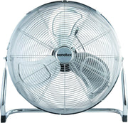20-Inch High-Velocity Floor Fan – 3-Speed Chrome Metal Cooling Air Circulator