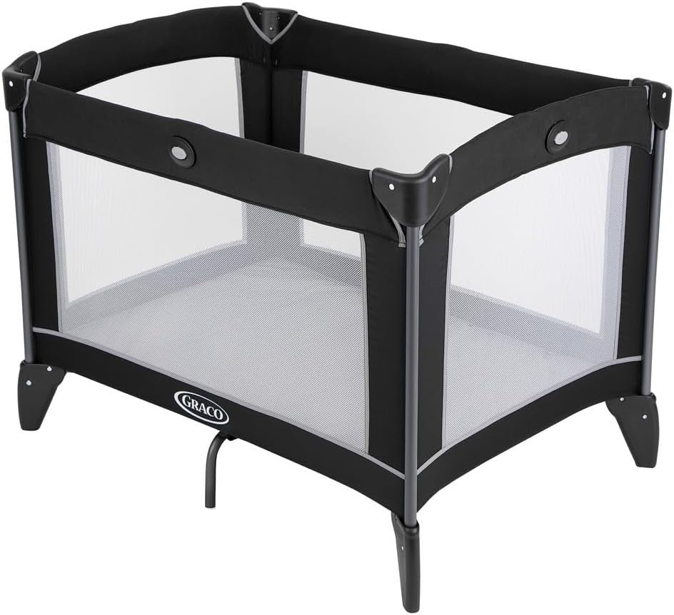 Compact Travel Baby Cot Bed Lightweight Foldable with Carry Bag & Mattress