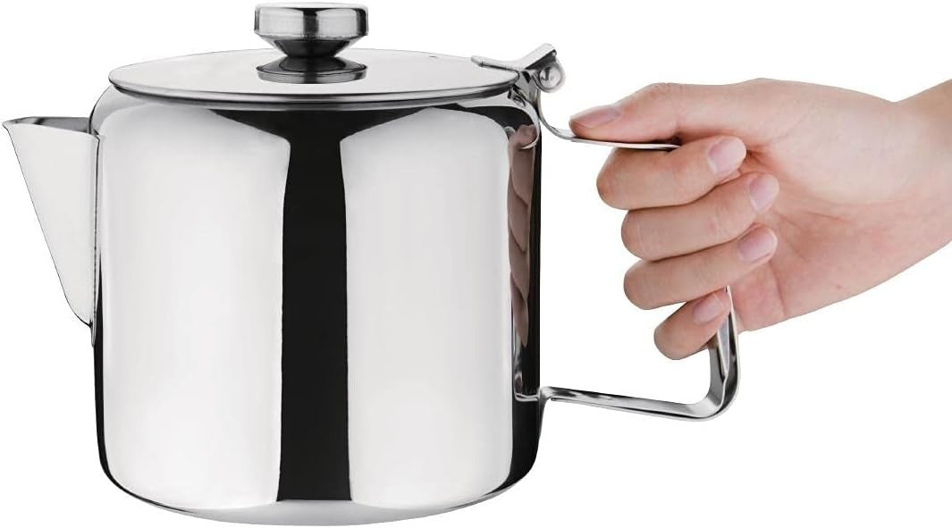 Stainless Steel Teapot 1.83L Mirror Finish Tea Pot Heat Resistant