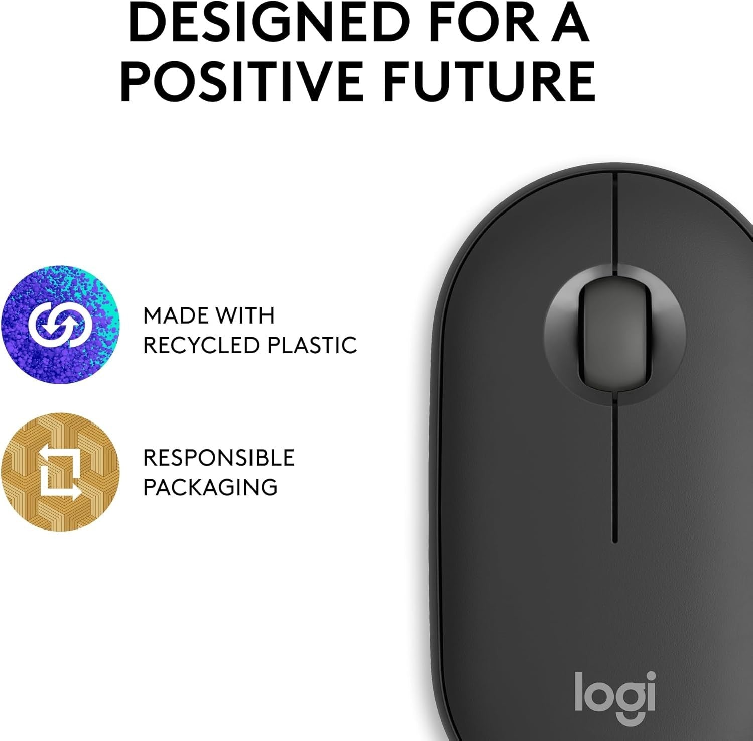 Slim Bluetooth Wireless Mouse Silent Clicks Portable Lightweight Office Travel