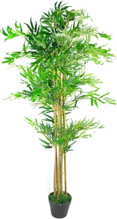 150cm Artificial Oriental Bamboo Plant in Weighted Pot Faux Green Indoor Decor