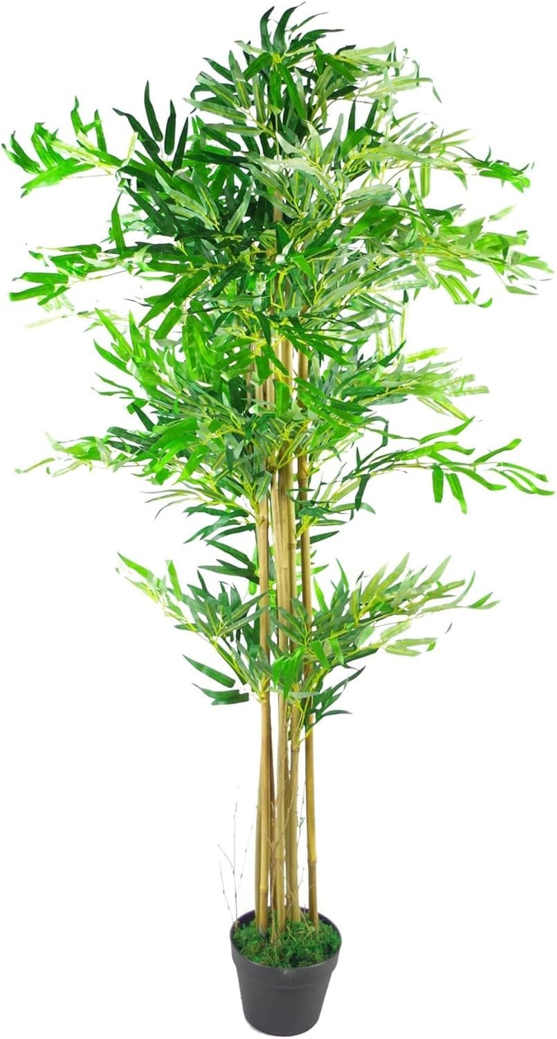 150cm Artificial Oriental Bamboo Plant in Weighted Pot Faux Green Indoor Decor