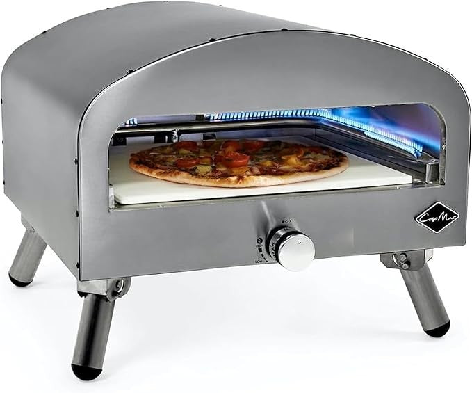 16" Outdoor Gas Pizza Oven Stainless Steel Quick Heat Portable BBQ