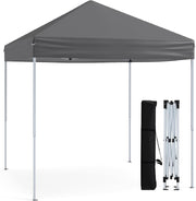 2x2m Pop Up Gazebo Adjustable Waterproof Sun Shelter w/ Carry Bag Grey