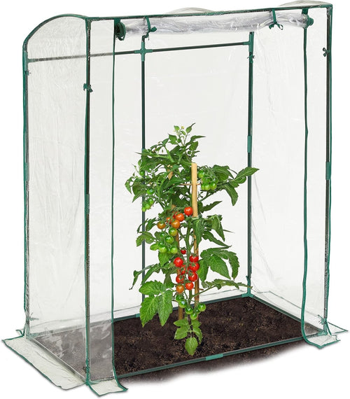 PVC Tomato Greenhouse 170x130x75cm | Walk-In Mini Grow Tent with Zip Door