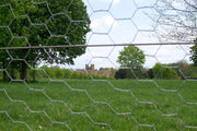 25M x 1.8M Galvanised Chicken Wire Mesh 50mm Hex