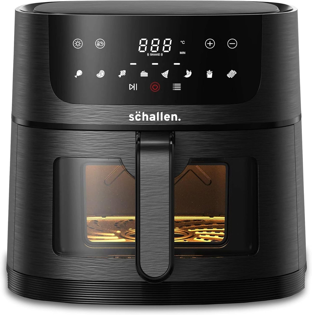 Air Fryer Touchscreen Window No Oil Low Fat 1500W 80-210C 60min Timer