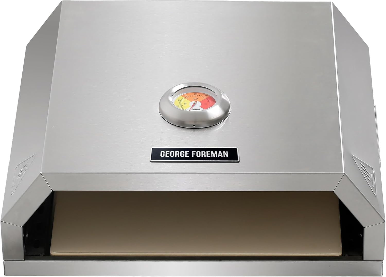 12" BBQ Pizza Oven Grill Top With Paddle & Stone Stainless Steel Outdoor Cooker