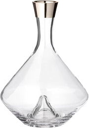 Luxury Crystal Carafe 2.1L Platinum Rim Glass Water Wine Decanter