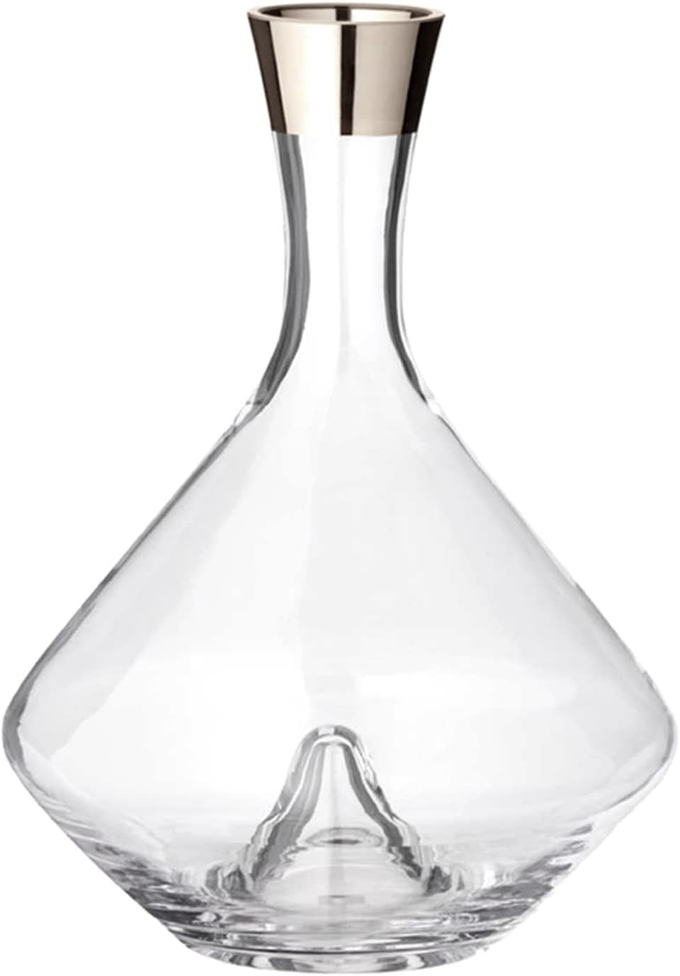 Luxury Crystal Carafe 2.1L Platinum Rim Glass Water Wine Decanter