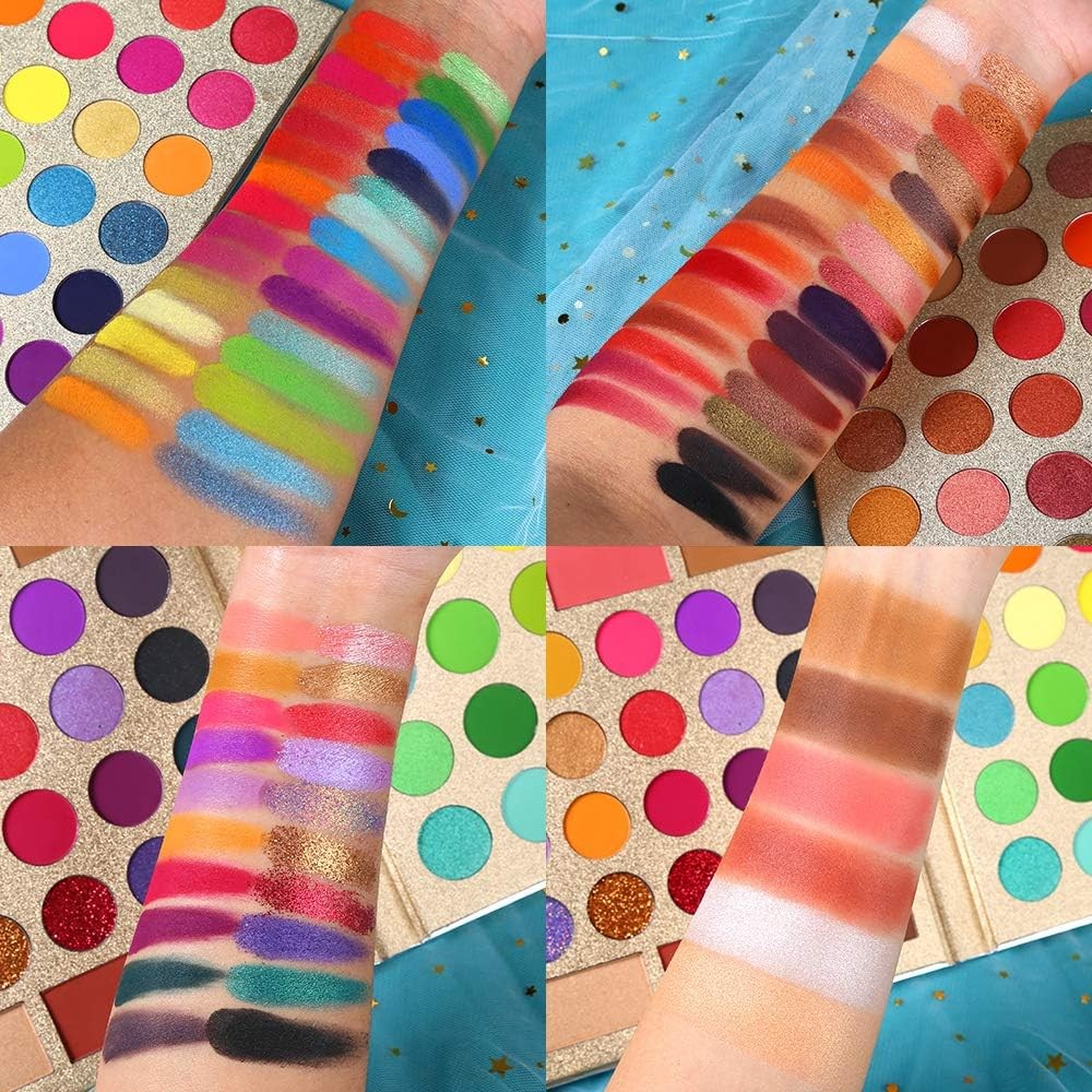 86 Color Eyeshadow Palette & 15pcs Brush Set Waterproof Long Lasting Kit