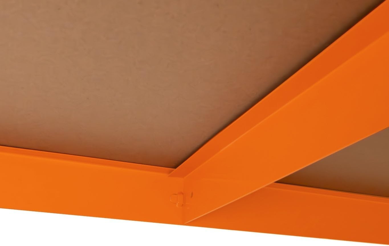 Heavy Duty 180cm Garage Workbench Boltless Steel 300kg Shelves Adjustable