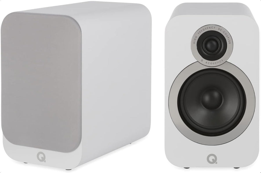 HiFi Bookshelf Speakers Pair | 125W Stereo 2-Way Reflex Design | Deep Bass
