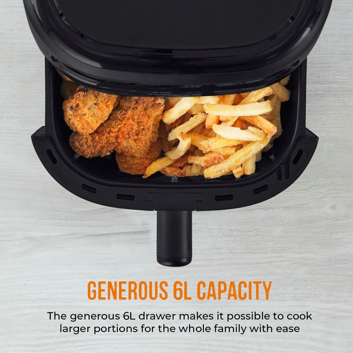 6L Large Air Fryer Digital Display | 7 Presets Rapid Air Circulation 1750W
