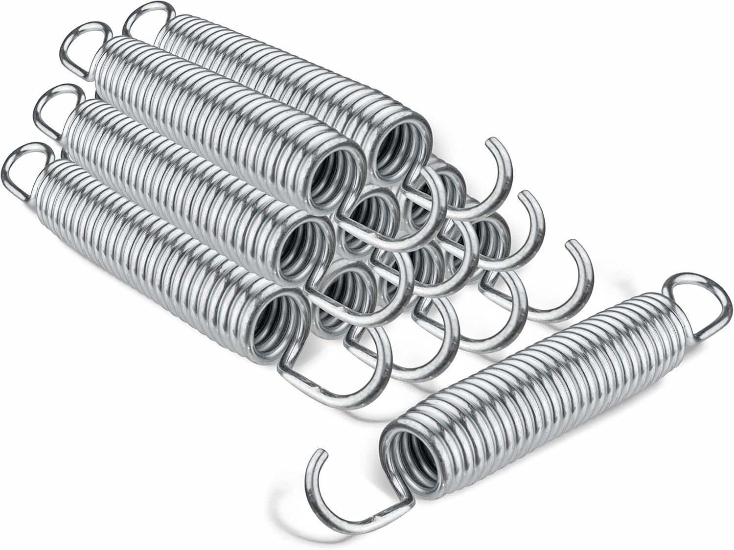 Rectangular Garden Trampoline Safety Net Galvanised Springs 10x7ft