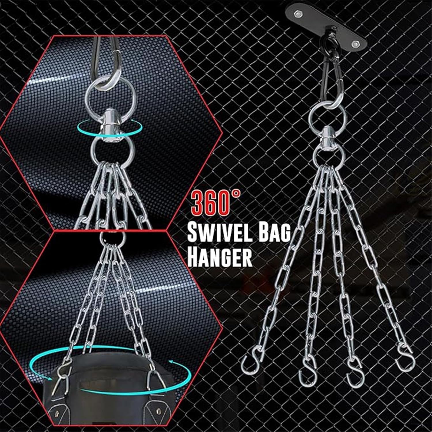 Heavy Filled Punching Bag 4FT Boxing Kickboxing MMA Gym Training Grey