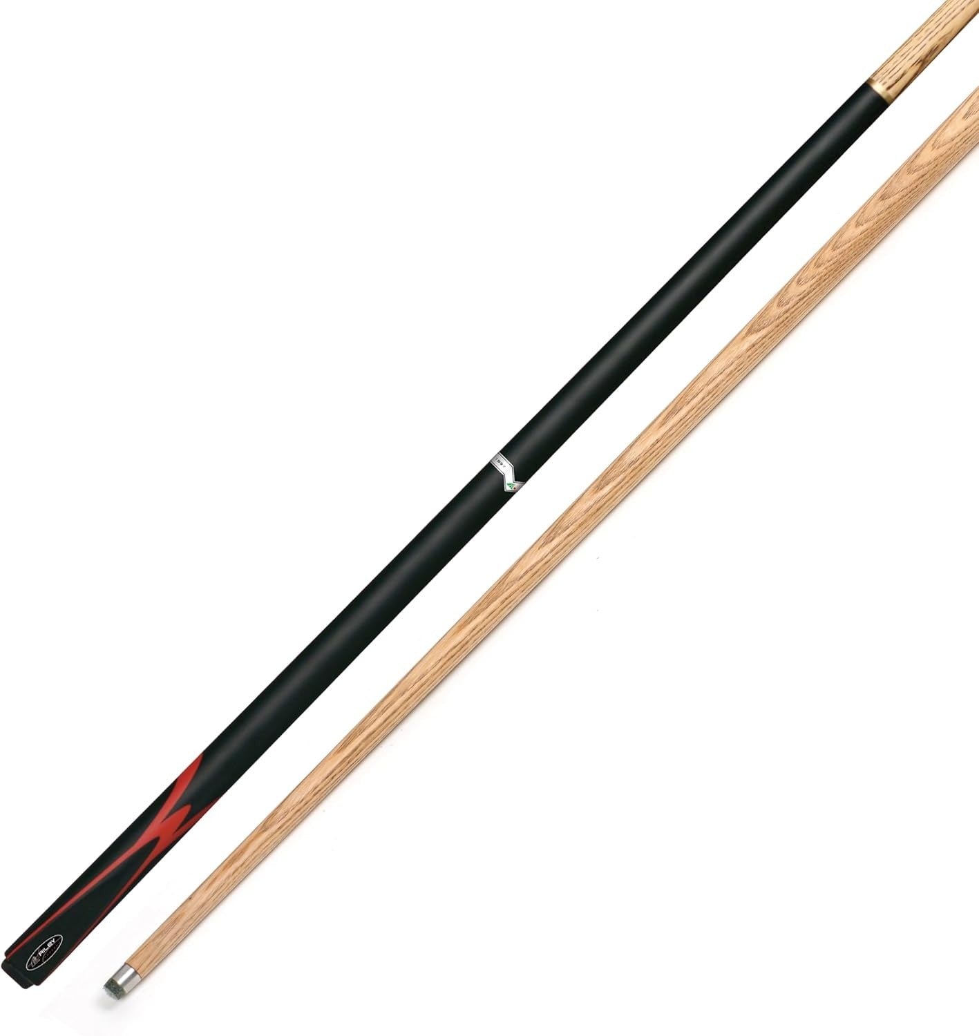 145cm 2 Piece Ash Snooker Pool Cue 9.5mm Tip Brass Joint