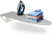 Wall Mounted Ironing Board Fold Down Space Saving Heat Resistant