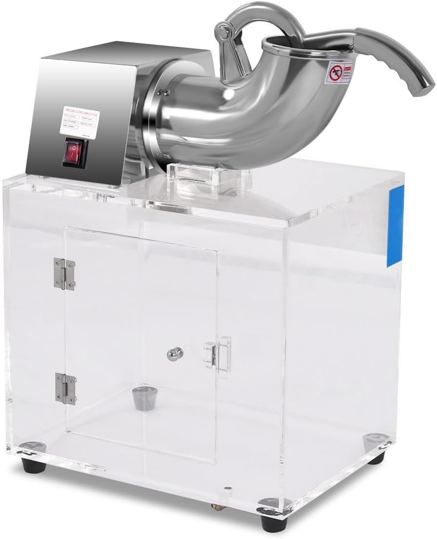 Commercial Ice Shaver Snow Cone Machine 200kg/hr Electric Ice Crusher