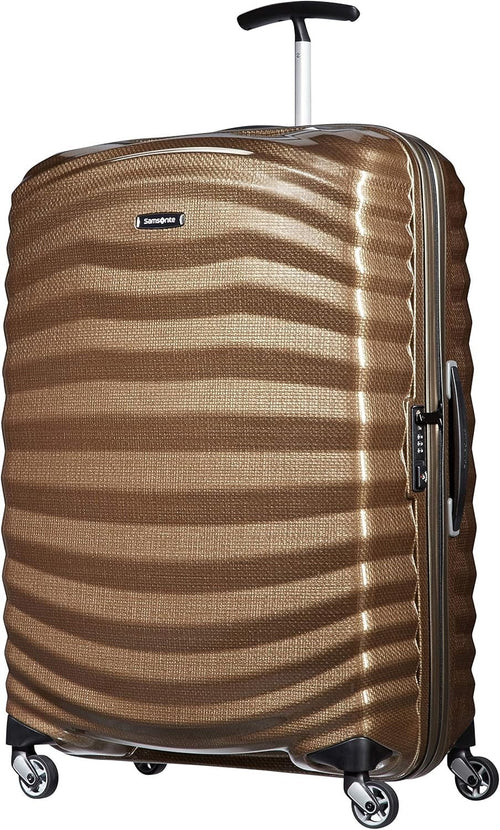 Large Lightweight Hard Shell Spinner Suitcase Shock Resistant 75cm 99L Sand