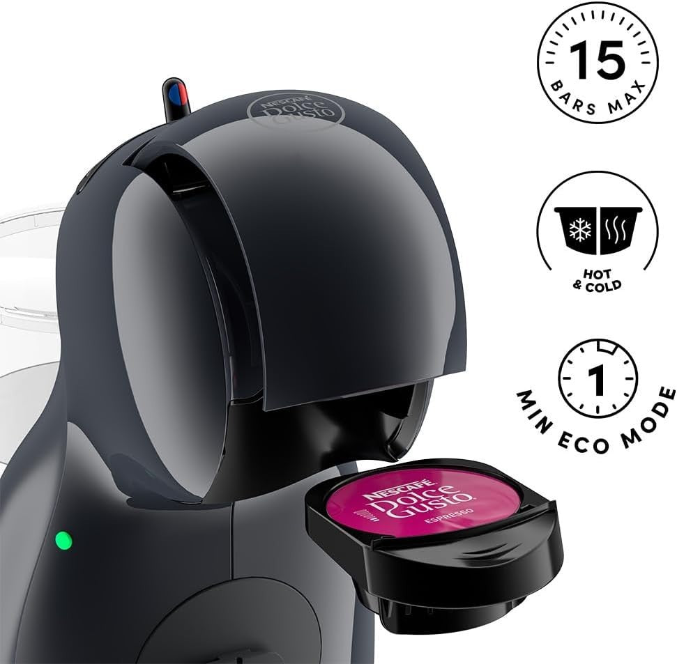 Compact Coffee Pod Machine | 15 Bar Pressure | Auto Shut Off | Hot & Cold Drinks