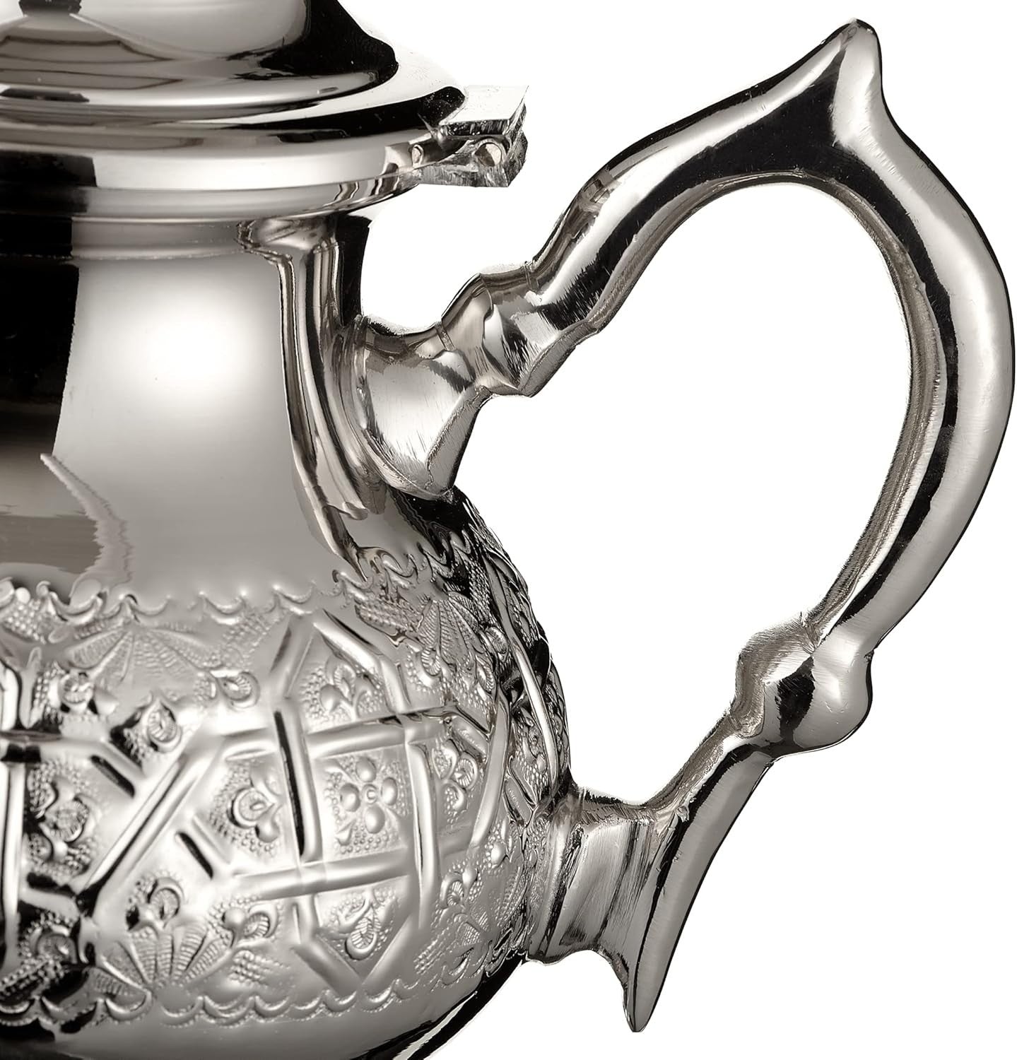 Moroccan Silver Teapot 350ml Handmade Engraved Mint Tea Pot Filter