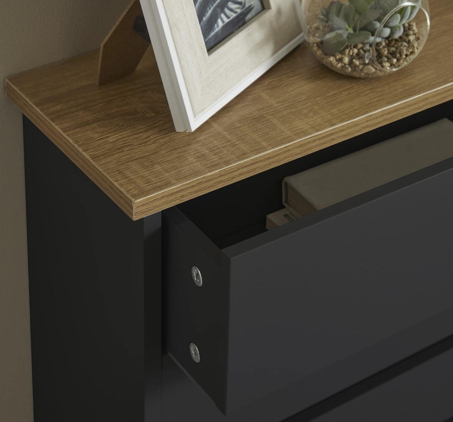 Black Radiator Cover 78x19x96cm Modern MDF Heating Cabinet Slatted