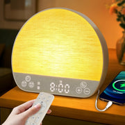 Sunrise Alarm Clock Wake Up Light Sound Machine Bluetooth Dual Alarm USB