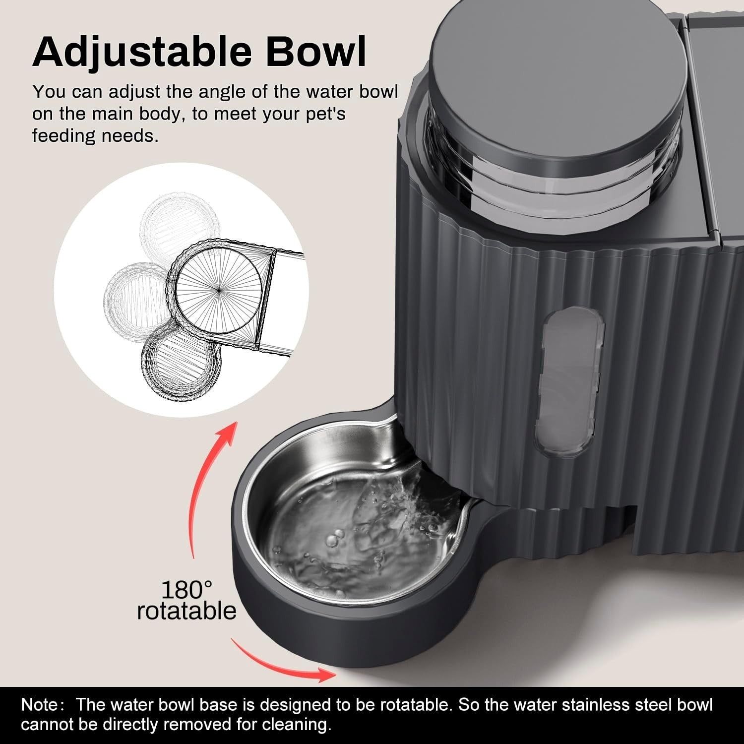 2 in 1 Gravity Pet Feeder Water Dispenser 6L BPA Free Dog Cat Bowl Set